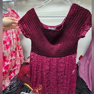 Almost Famous Burgundy Top